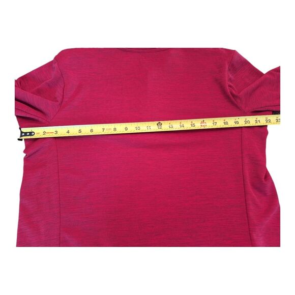 Russell Athletic Dri-Power Lightweight 1/4 Zip Men's Heathered Pullover Maroon M - Picture 7 of 9